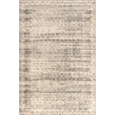 Biagio Distressed Medallion Area Rug