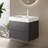 Lybarger 24'' Striped Single Bathroom Vanity with Solid Surface Top-1