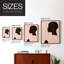 «Pink Silhouette I», reproduction encadrée - bois massif-147155780-147155838