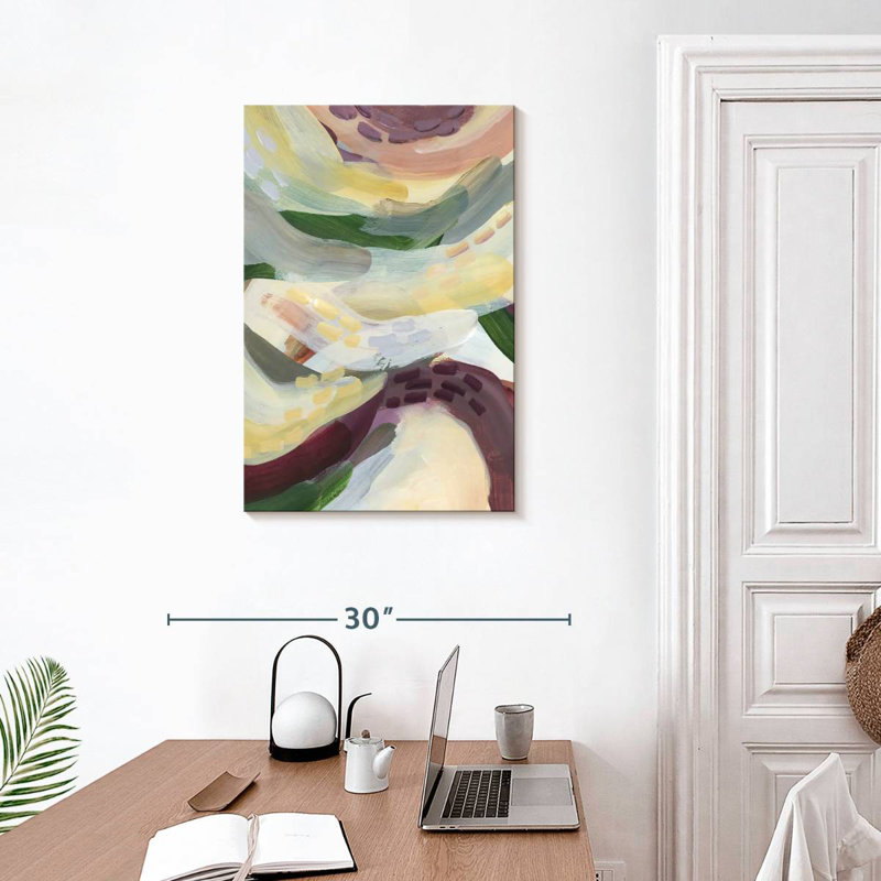 Motif abstrait Avery campagne française II, H 30 po x l 20 po