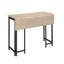 Table avec abattant, finition brune