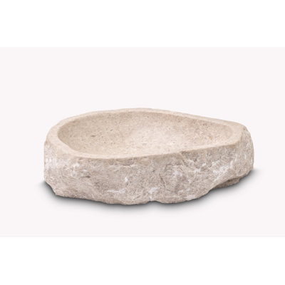 Lavabo vasque en pierre naturelle marbre Ojinaga rustique