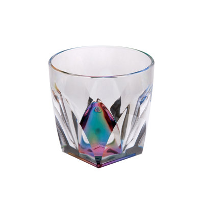 Ensemble de quatre verres à whisky en acrylique sans pied