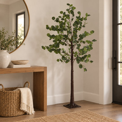 71 " Bronzed Tree Floor Lamp