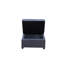 Canapé-lit pliant avec repose-pieds gris foncé-1135049405