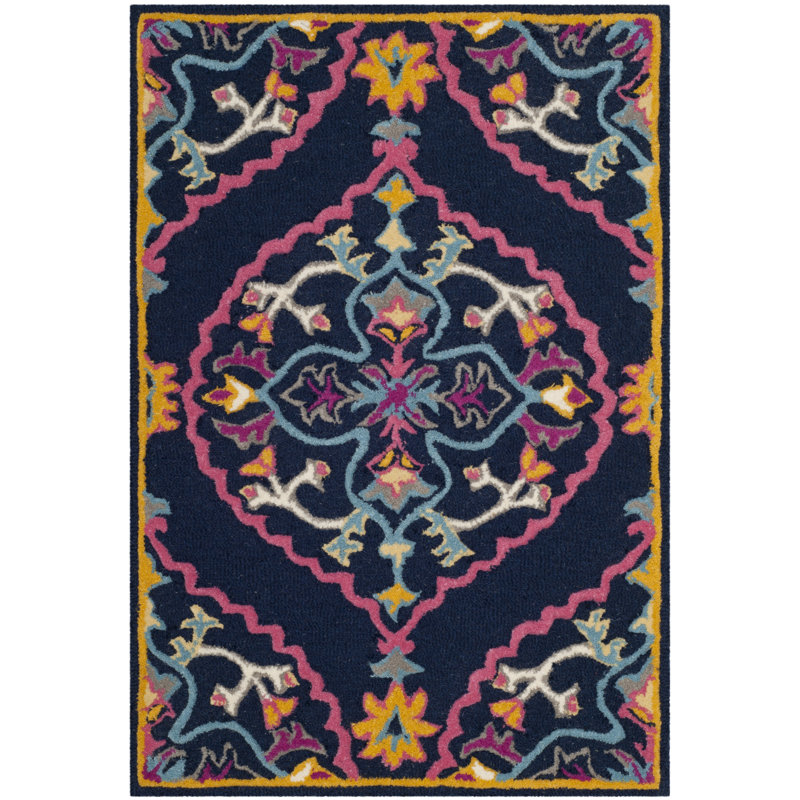Tapis oriental en laine touffeté à la main Blokzijl, Rectangle 2 pi x 3 pi