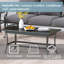 Table basse d'extérieur en métal 41,81 po Charron-458838377