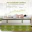 Matelas hybride mi-ferme de 35,5 cm (14 po) avec ressorts ensachés individuellement, soulagement des points de pression, isolation des mouvements et soutien des bords.-1234037718-1234037719
