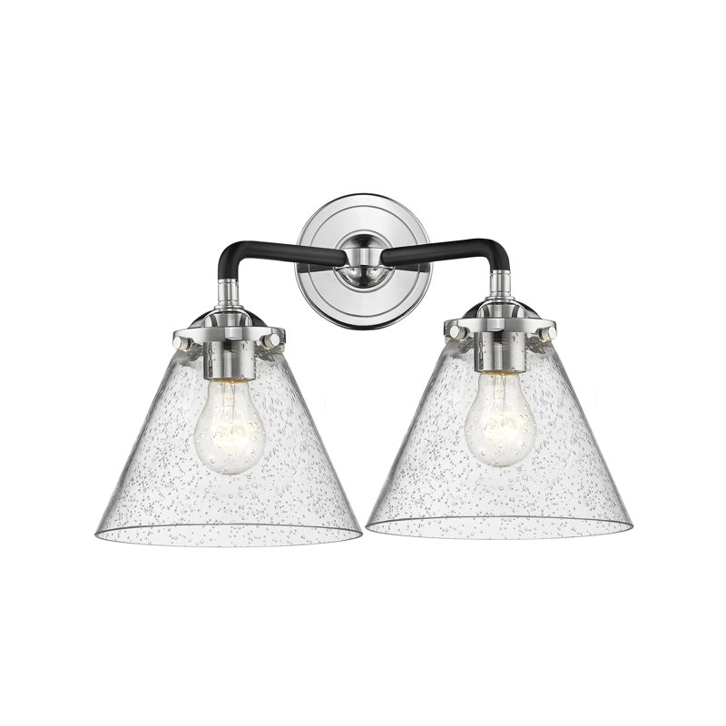 Aislinn 2 - Light Dimmable Vanity Light, Black Polished Nickel, Incandescent , Seedy