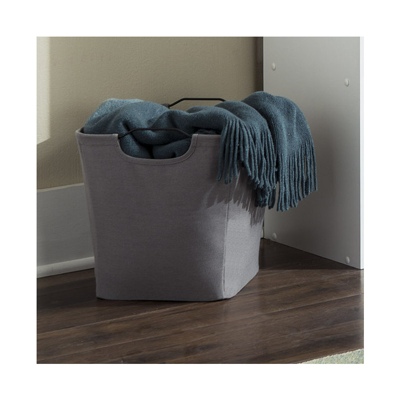 Cubeicals Wire Frame Handle Storage Bin, Dark Gray
