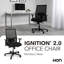 Chaise de travail à dossier moyen HON Ignition 2.0, inclinaison standard, structure noire, noir-117026065-85766686-119729017