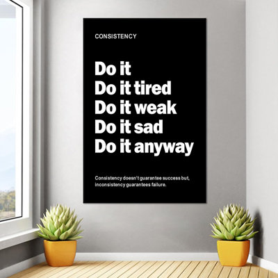 Positive Affirmations Famous Saying Wall Decor,Inspirational Wall Pictures Growth Mindset Self Improvement Quote Poster Prints,Encouragement Quote For Classroom Corridor Wooden Framed [24''Wx 36''H]