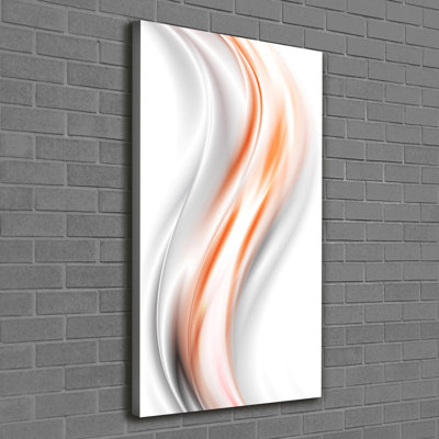 Atherine Waves Abstraction - Wrapped Canvas Print