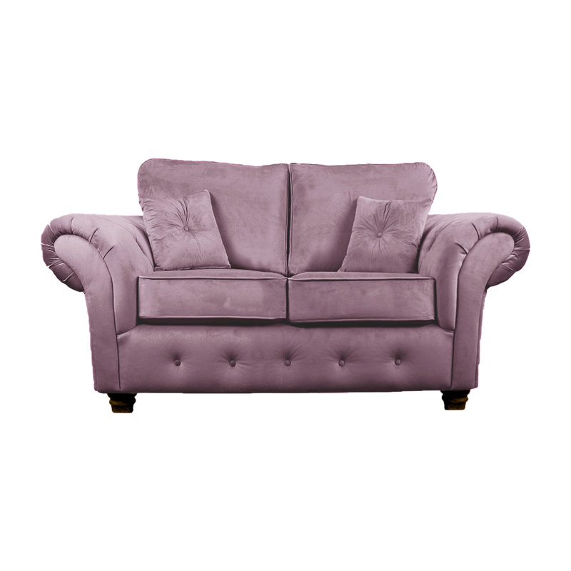 Lila 2 Seater Velvet Sofa, Lavender