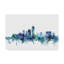 « indianapolis indiana blue blue horizon », reproduction d’impression sur toile tendue-1622453466