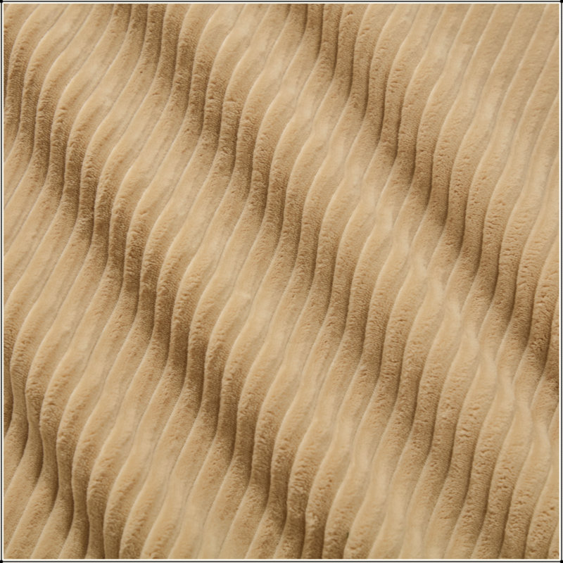 Canapé modulaire en forme de L de 117 po pour salon modulaire en tissu velours côtelé de 117 po avec siège profond et repose-pieds mobile, passepoil perlé, conception sans assemblage, conception antidérapante
