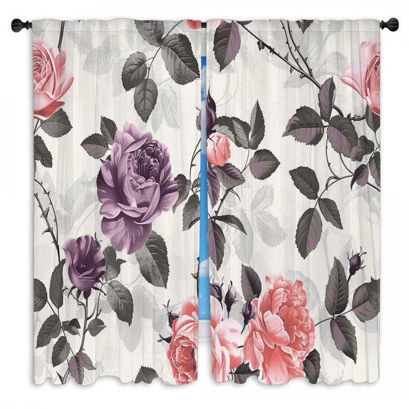 Paire de rideaux obscurcissant en polyester Nourdan, L 20 po x L 82 po