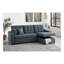 Canapé-lit modulaire convertible bleu gris