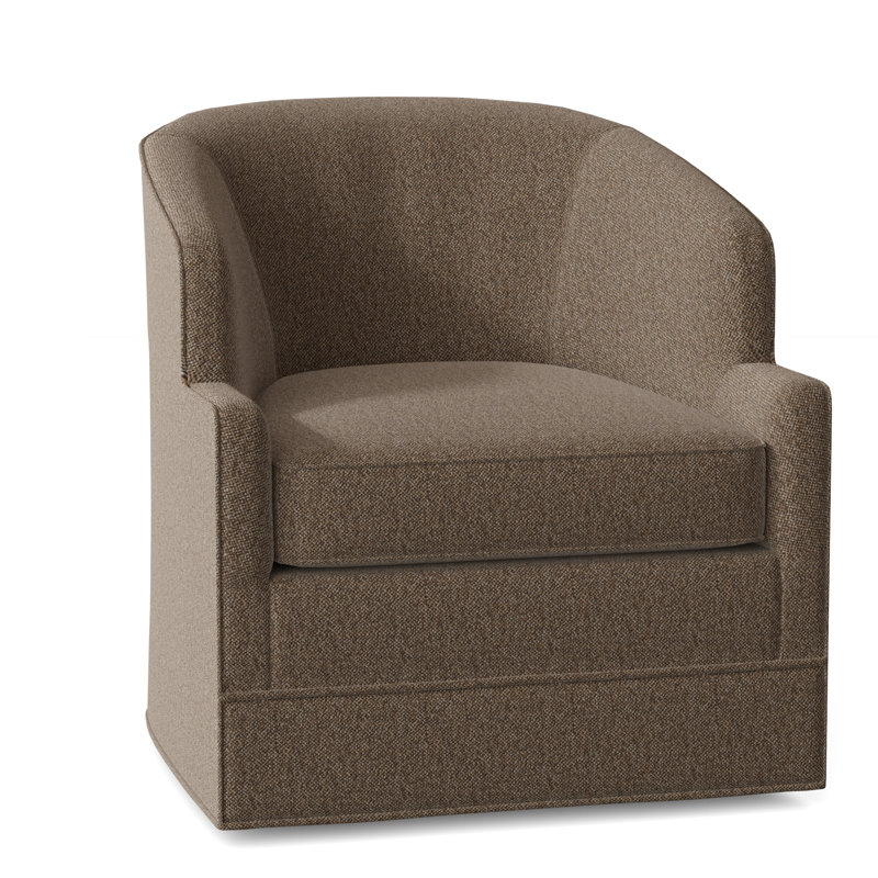 Manning Upholstered Barrel Chair, Hazelnut (9508 17)