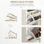 Armoire de rangement pour chaussures avec compartiment ouvert et 2 tiroirs rabattables