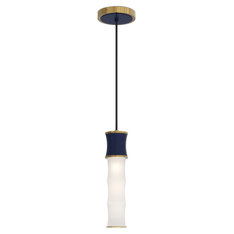 Kane 1 - Light Pendant, Matte Midnight Blue/Gold