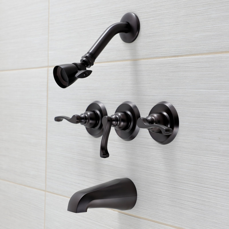 Robinet de baignoire et douche Duchess, Bronze huilé