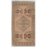 Vintage One-of-a-Kind Rectangle 1'7" X 3' Hand Knotted Area Rug