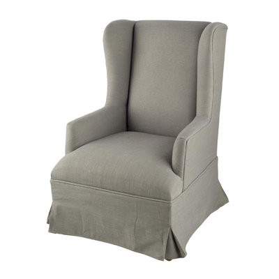 Fauteuil à oreilles en polyester l 26 po