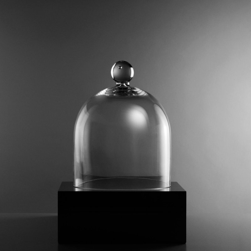 Glass Cloche, 20cm H x 16cm W x 16cm D