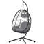 Fauteuil à œufs avec support Balancelle d'extérieur pour l'extérieur en osier-2143225756