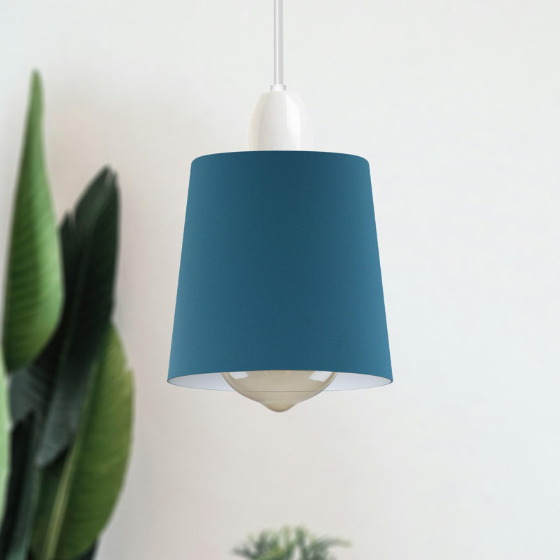 13 cm H Bell Lamp Shade, Blue