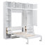 Lit simple blanc avec rangement pour tiroir