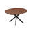 Extendable Round Dining Table – 43" to 54" with Sturdy Metal Legs for 4-6 People