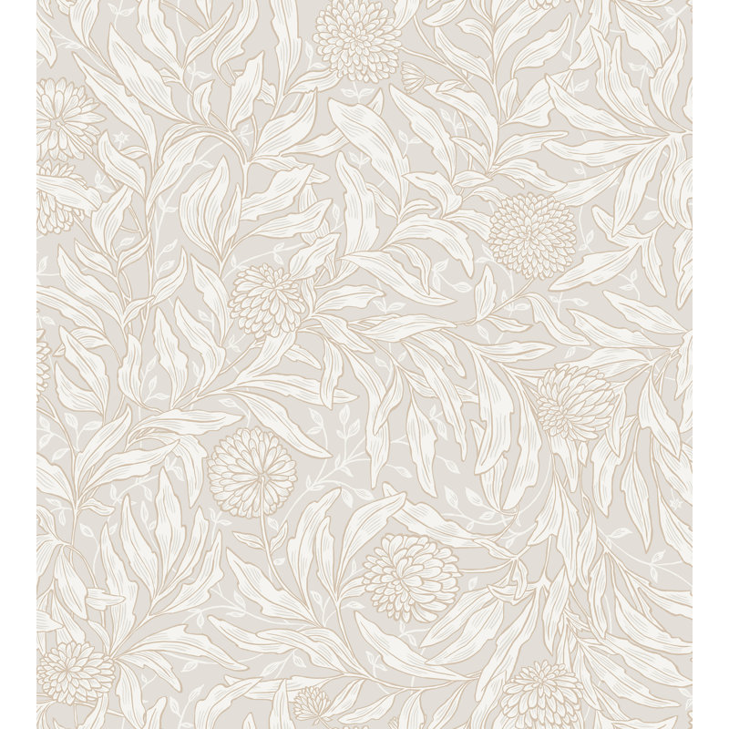 Villa Dalaro 2 Floral Wallpaper Roll, Sandstone