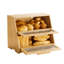 Double Layer Bread Box for Kitchen Counter Bamboo Storage Container Natural