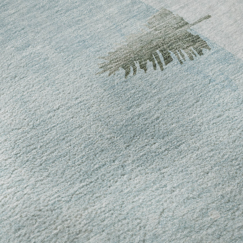 Premium Machine Washable Dockside AMF1821 Stag and Doe Christmas Rug, Runner 2'3" x 7'6"