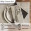  Ensemble de 4 serviettes de table à imprimé blocs beige-157259679-157259678