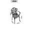 Ensemble de 2 chaises de patio en aluminium avec coussins-1104847385