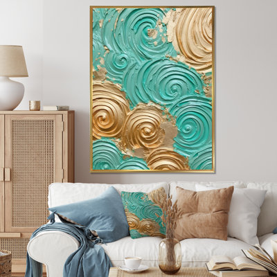«Teal Gold», reproduction sur toile