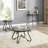 2 Piece Tempered Glass Surface Coffee Table Set