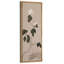 Minimaliste fleur blanche sur fond beige neutre - grande impression encadrée sur toile de la chambre principale-2102451245-2102451240