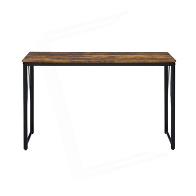 Rectangular Writing Desk With Metal Base