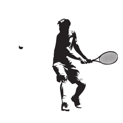 Tennis Player - Wrapped Canvas Print