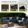 Keyala 7 Piece Rattan Sectional Seating Group with Cushions