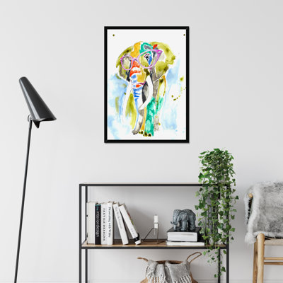 Smarty-Pants Elephant by Jennifer Goldberger - Painting