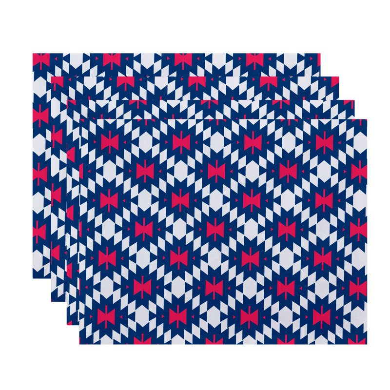 Napperon en polyester 18 po Royston, Bleu