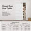 80" White MDF Sliding Closet Door With Hardware Kit, Assembled Need 5-Panel Style Solid Core（Assembly need）-115300923