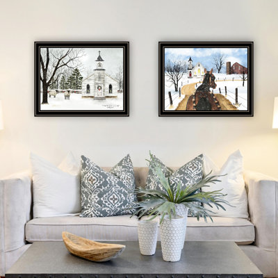 Discover Wall Art For Home Decor - 4U 2 Bells Ring Black Framed Living Room & Bedroom Elevate Your Interior Design With