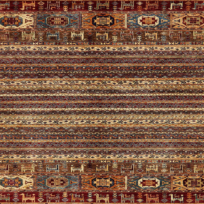 Tapis abstrait moderne 665, Carré 3 pi