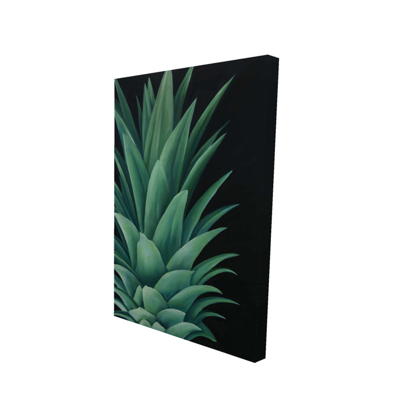 Feuilles d'ananas - Art sur toile exotique pour la maison | 